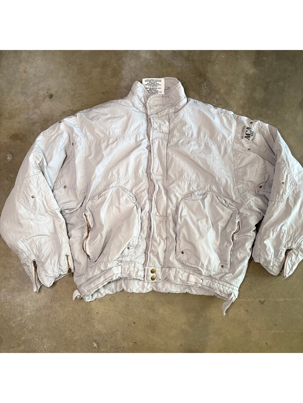 80's Acapulco ACA Men's Puffer Coat Jacket Rare Size 9